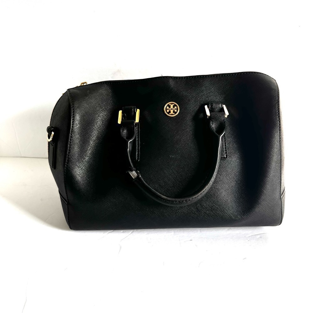 Tory Burch Leather Robinson Middy Satchel